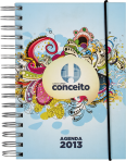 Agenda/Caderno personalizado, prtico e de timo acabamento, com capa dura JK 031