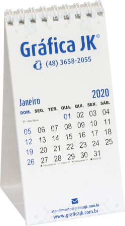 Mini Calendrio com base + 6 folhas JK066