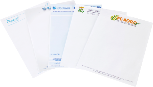 Folhas Timbradas A4 e ofcio para contratos, propostas, oramentos, etc