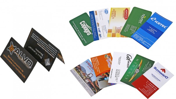 Cartes de visita 5x9 canto reto ou redondo com ou sem laminao
