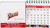 Calendrio de mesa com wire-o e caixinha de rascunhos JK 046